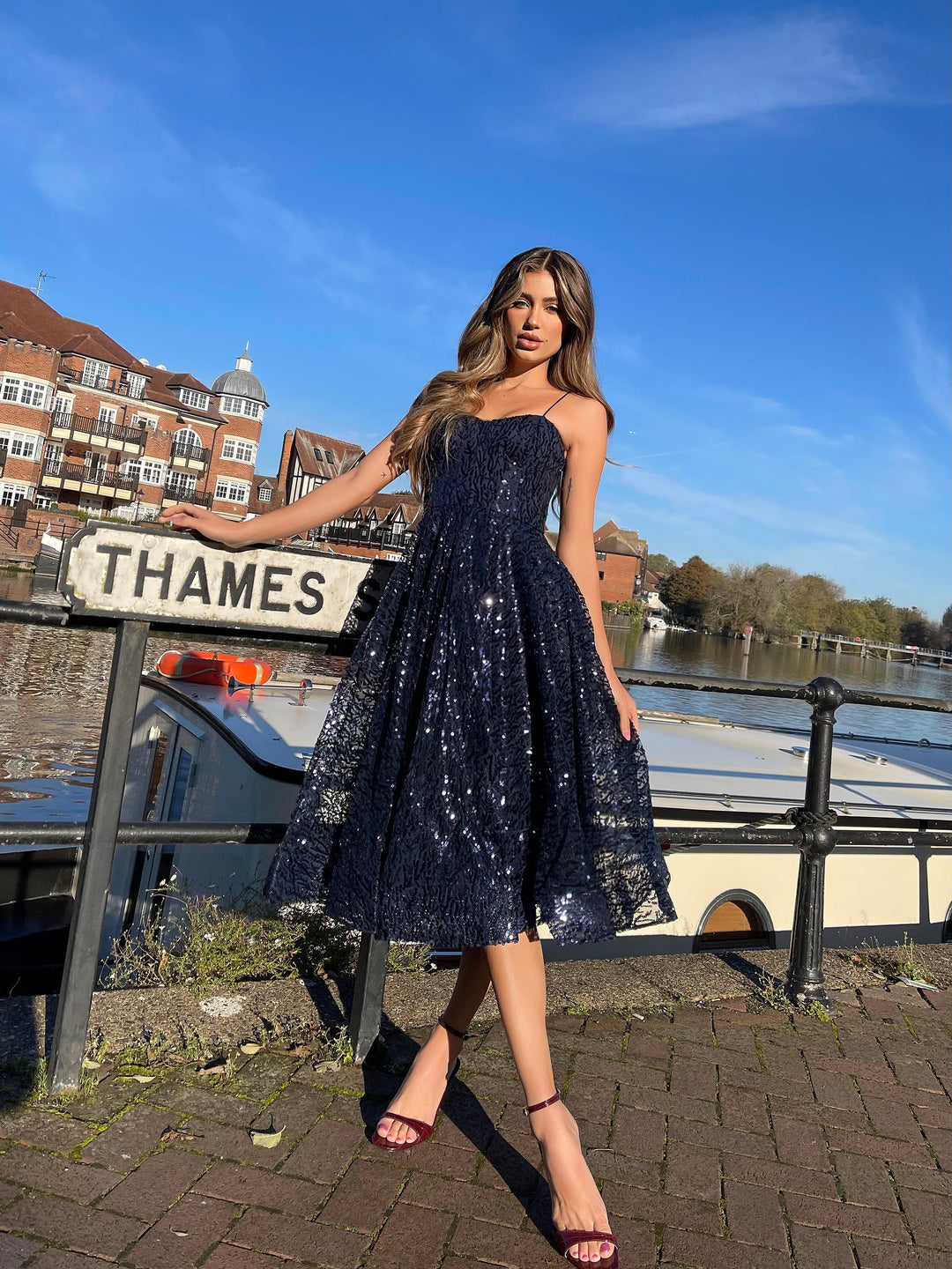 Knee length  Formal Dress | Jadore Dress JP117