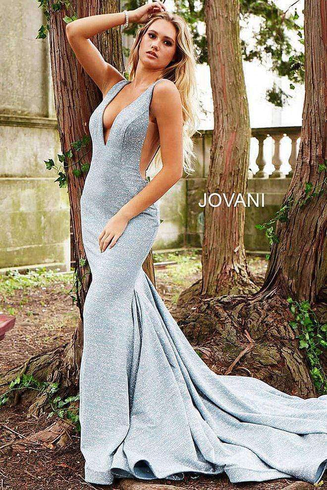 Fitted Plunging Neckline Formal Dress Jovani 47075 - Morvarieds Boutique