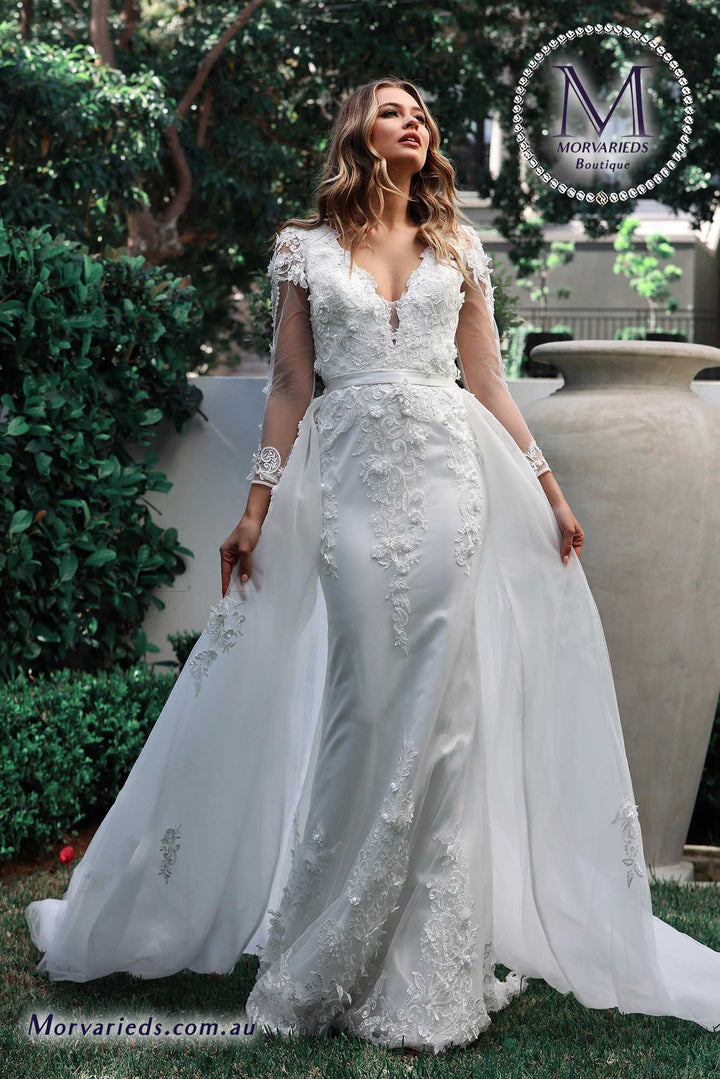 MORVARIEDS - Wedding Dress Overlay Skirt | Overlay Skirt for Jadore W109
