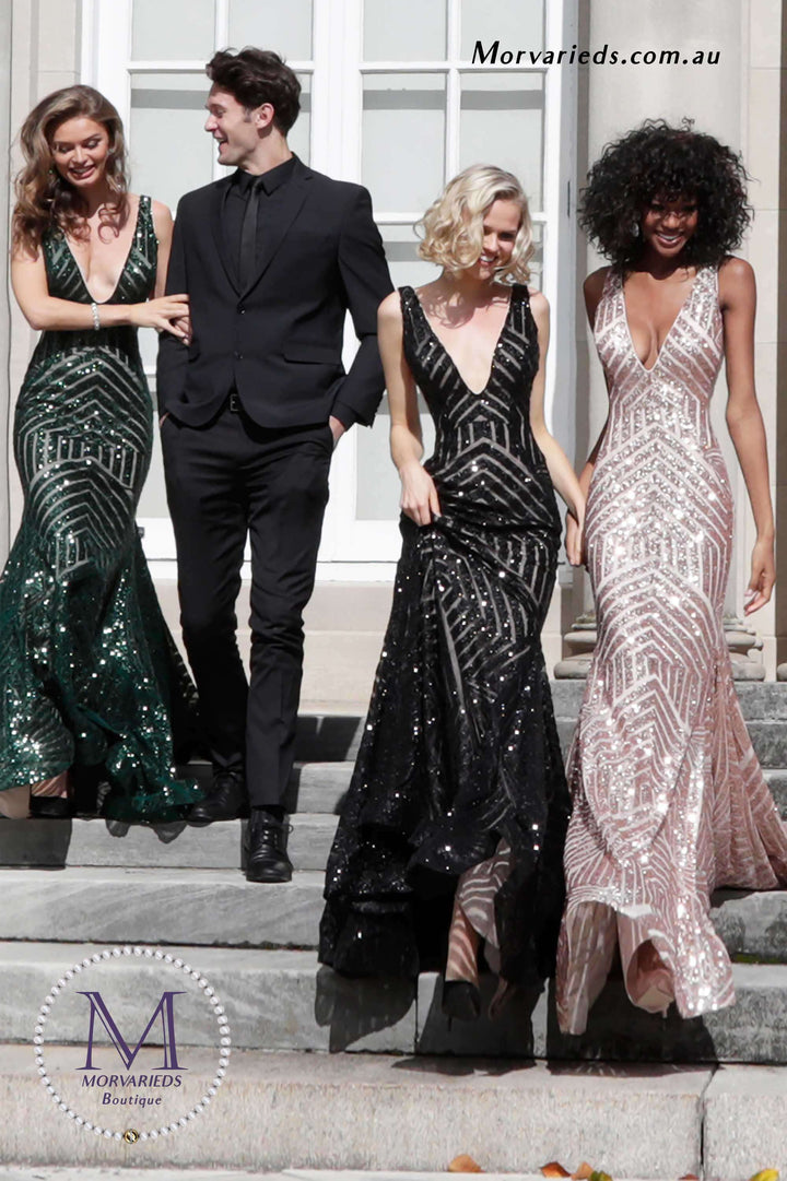 Sparkly Sequin Embellished Formal Prom Dress Jovani 59762 - Morvarieds Boutique
