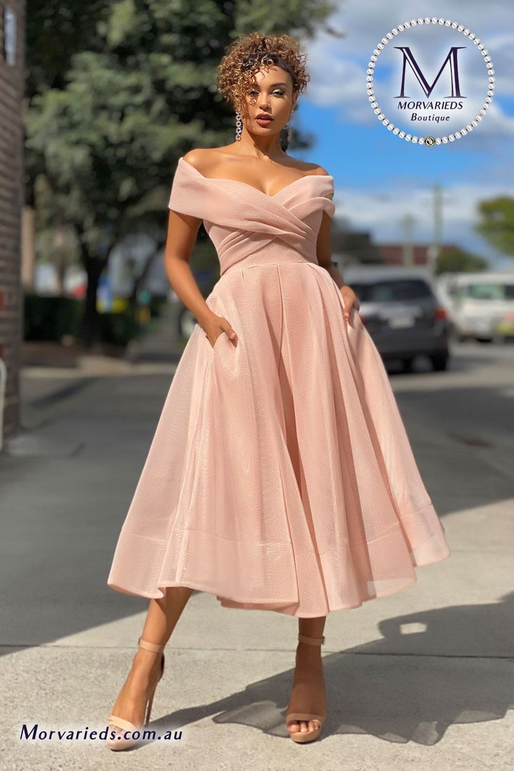 Midi Evening Dress | Jadore Dress JX4003 - Morvarieds Fashion