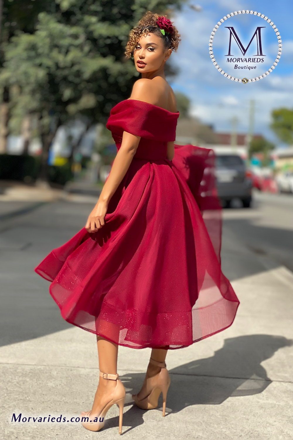 Midi Evening Dress | Jadore Dress JX4003 - Morvarieds Fashion
