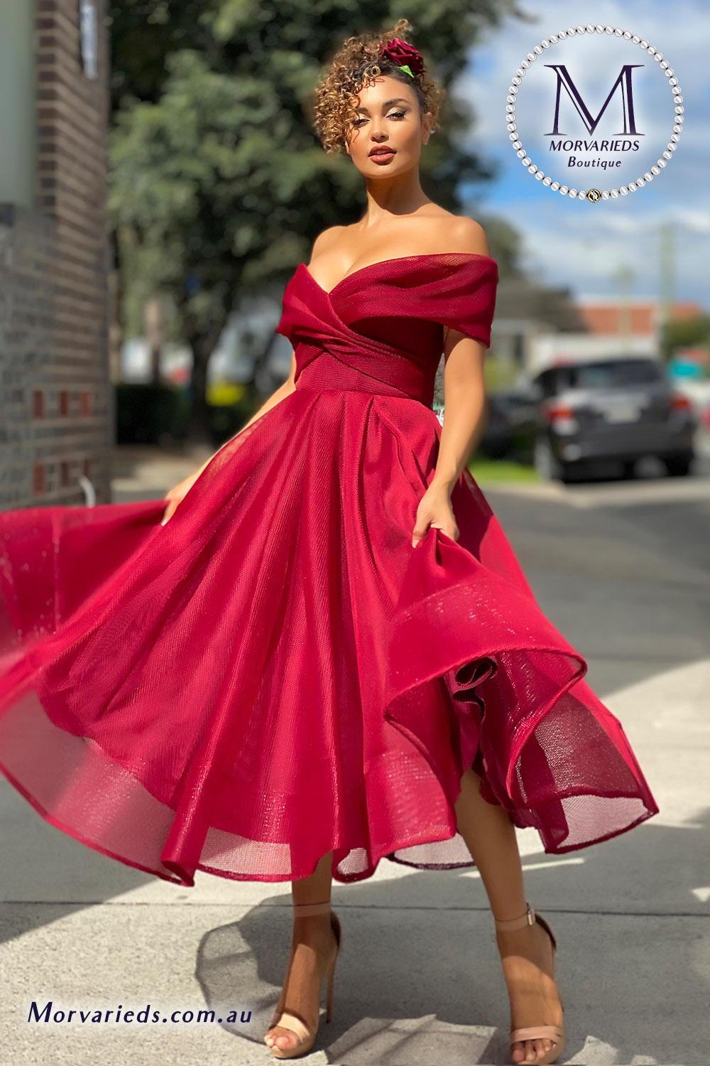 Midi Evening Dress | Jadore Dress JX4003 - Morvarieds Fashion