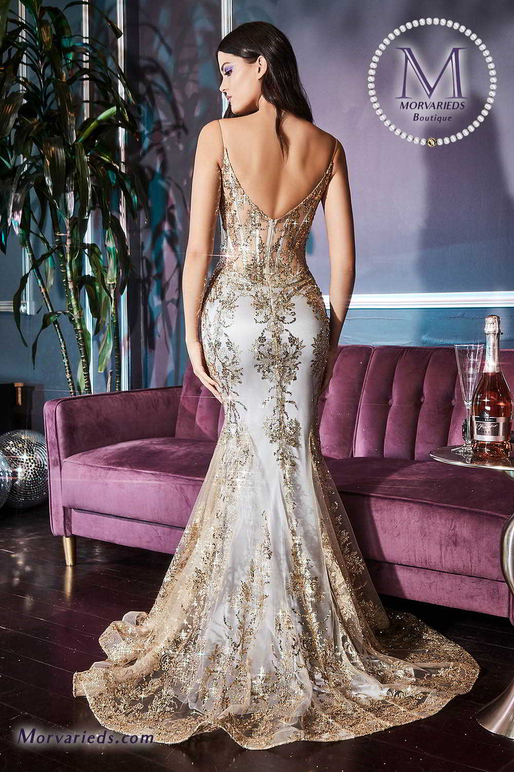 Formal Dress | Fitted Corset Gown J810 - Morvarieds Fashion