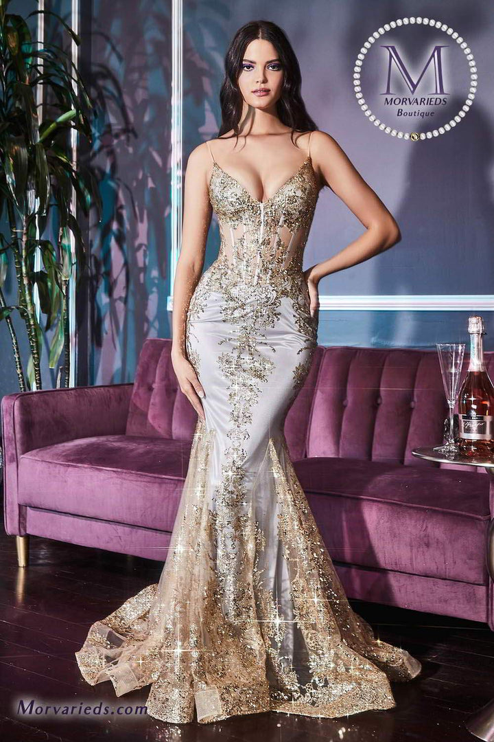 Formal Dress | Fitted Corset Gown J810 - Morvarieds Fashion
