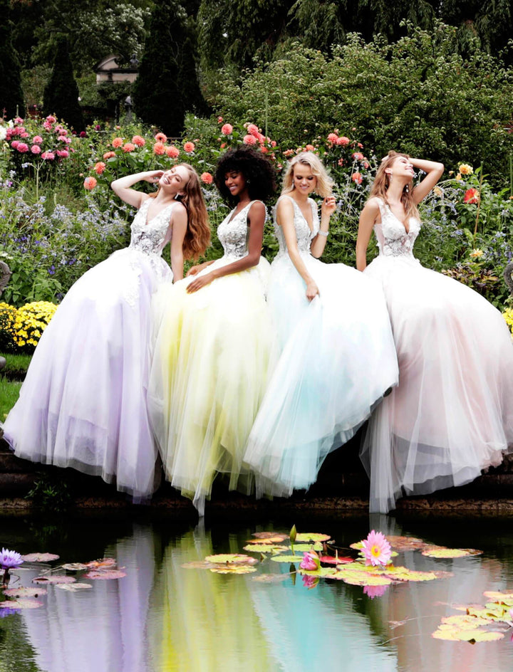 Floral Appliques Prom Dress Jovani 55634 - Morvarieds Fashion