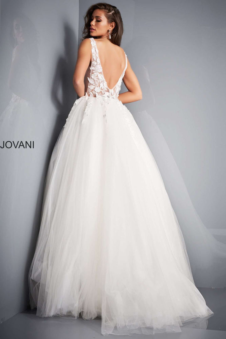 Floral Appliques Prom Ballgown Jovani 02840 - Morvarieds Fashion