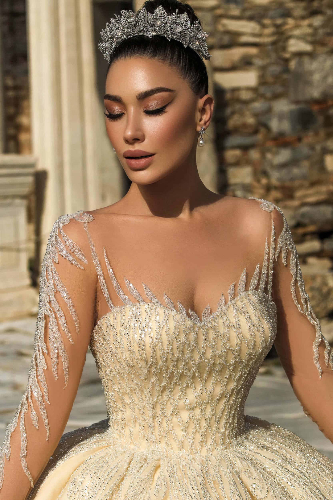 Wedding Dress - Emerald - Morvarieds Fashion