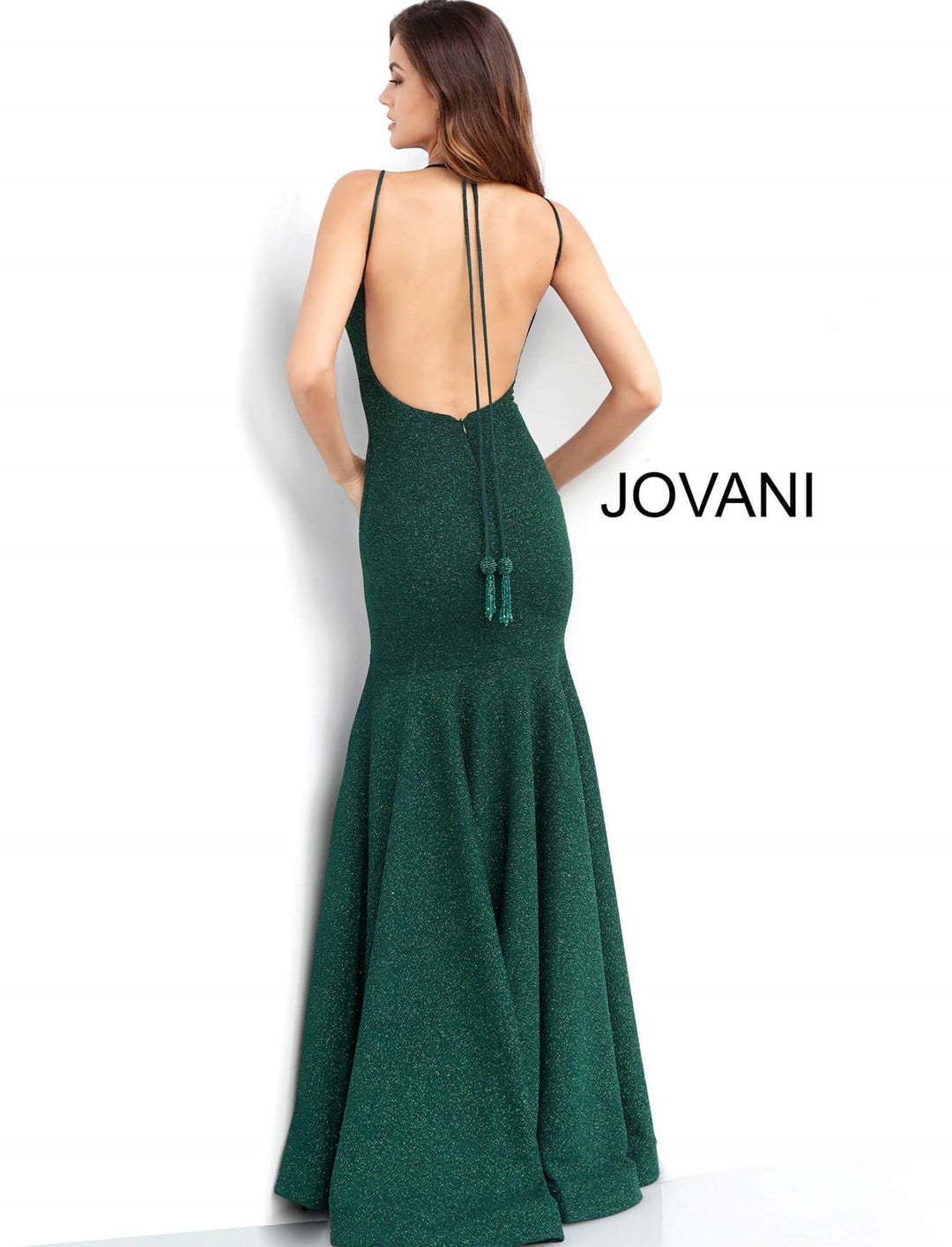 Spaghetti Strap Form Fitting Prom Dress Jovani 60214 - Morvarieds Fashion