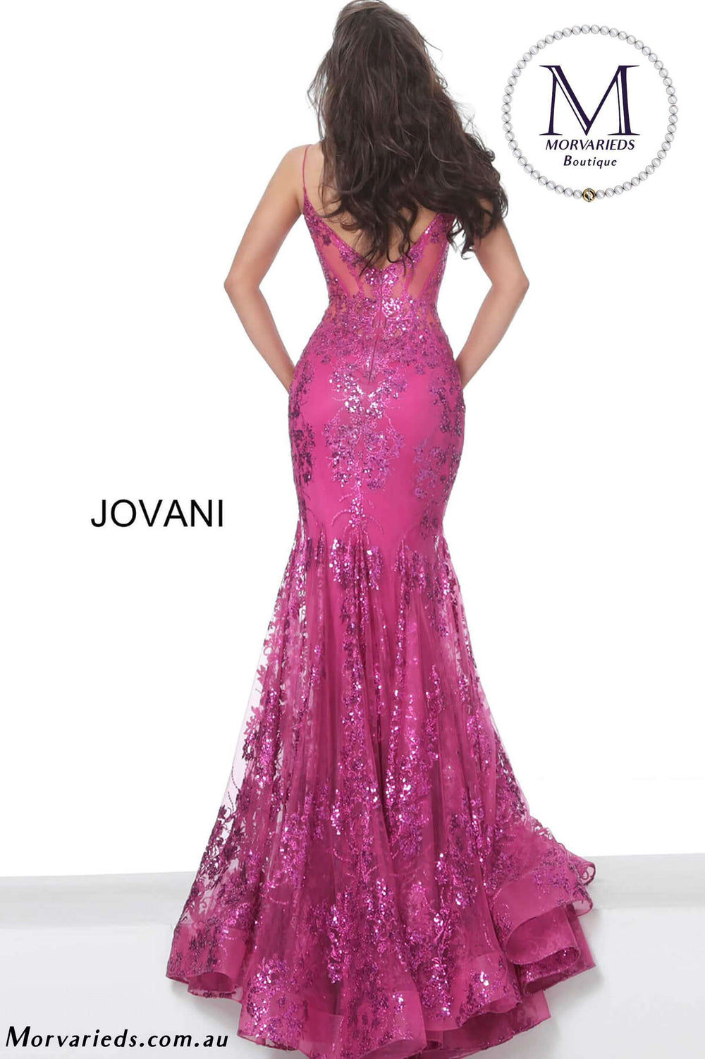 Mermaid V Neckline Formal Prom Dress Jovani 3675 - Morvarieds Fashion