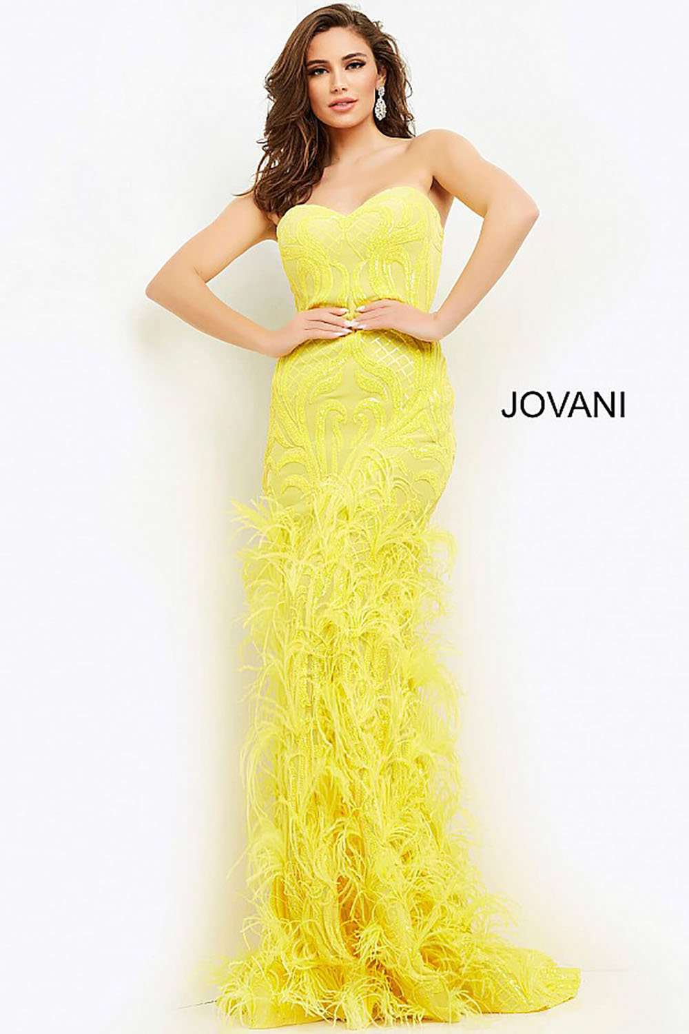 Strapless Embellished Prom Dress Jovani 05667 - Morvarieds Fashion