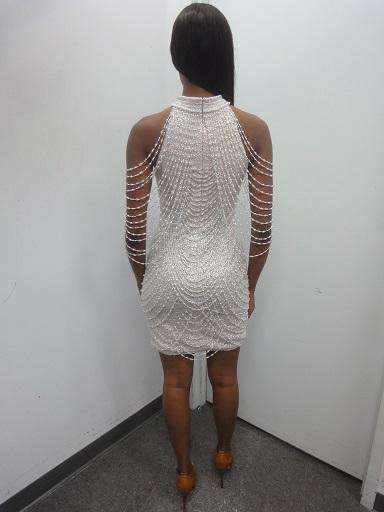 High Neck Embellished Cocktail Dress Jovani 1677 - Morvarieds Fashion