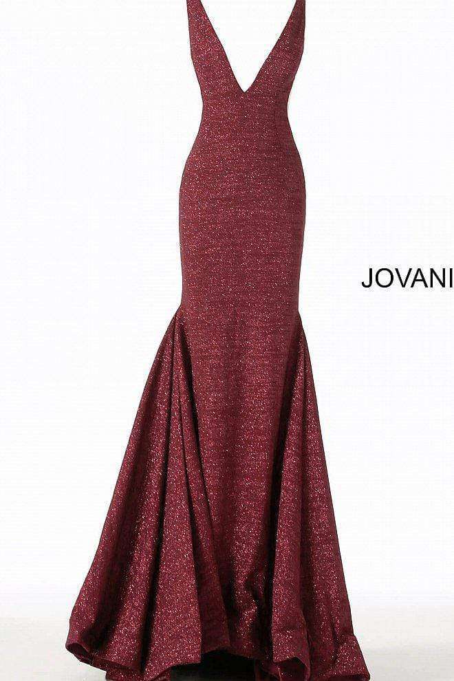 Fitted Plunging Neckline Formal Dress Jovani 47075 - Morvarieds Fashion