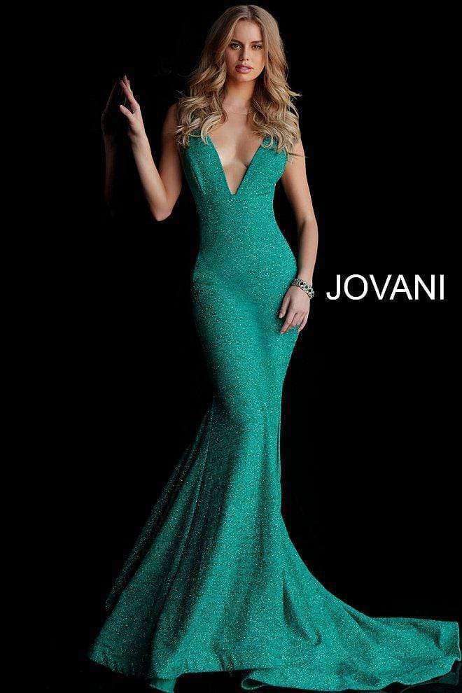 Fitted Plunging Neckline Formal Dress Jovani 47075 - Morvarieds Fashion