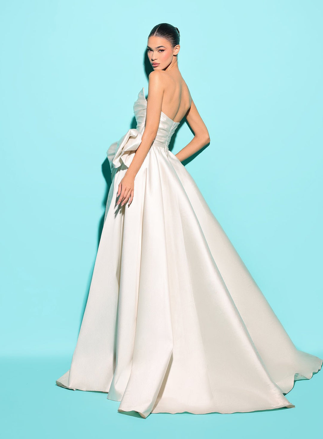 Ruched Formal Dress | GENNA - Tarik Ediz Prom Dress 98421 - Morvarieds Fashion
