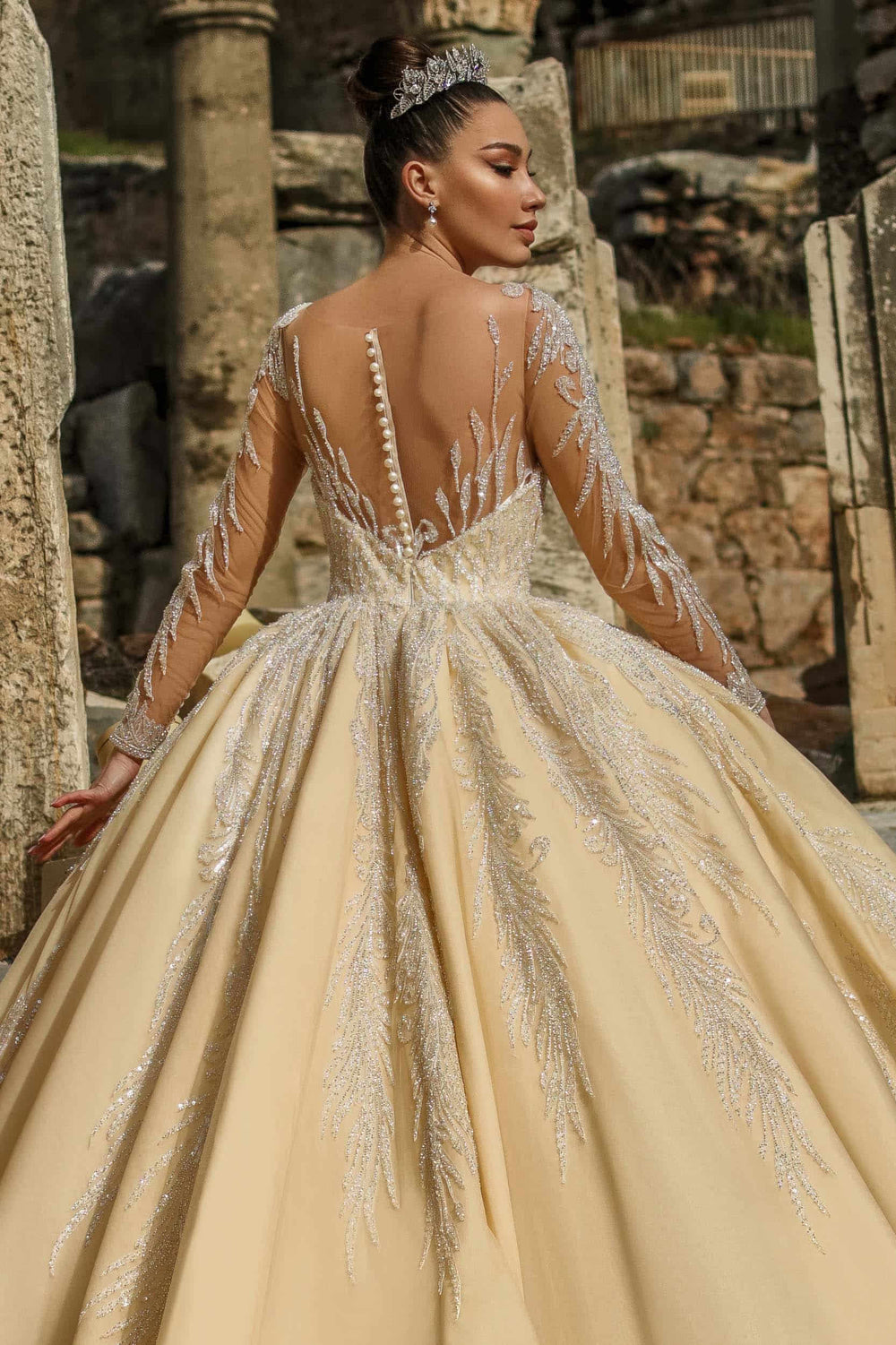Wedding Dress - Emerald - Morvarieds Fashion