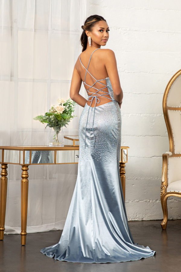 Sweetheart Beads Embellished Satin Mermaid Elizabeth K Dress GL3045 - Morvarieds Fashion