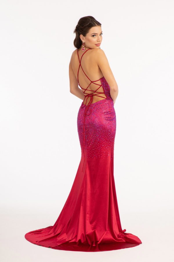 Sweetheart Beads Embellished Satin Mermaid Elizabeth K Dress GL3045 - Morvarieds Fashion