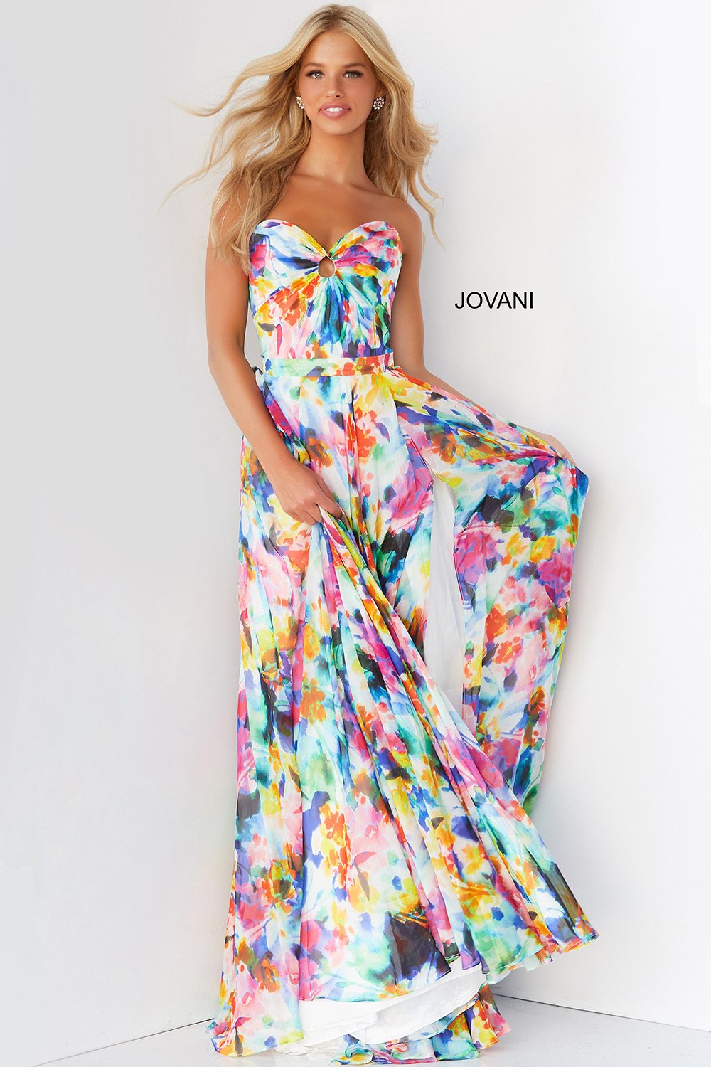 Multi Strapless Sweetheart Neck Prom Gown Jovani 05589 - Morvarieds Fashion
