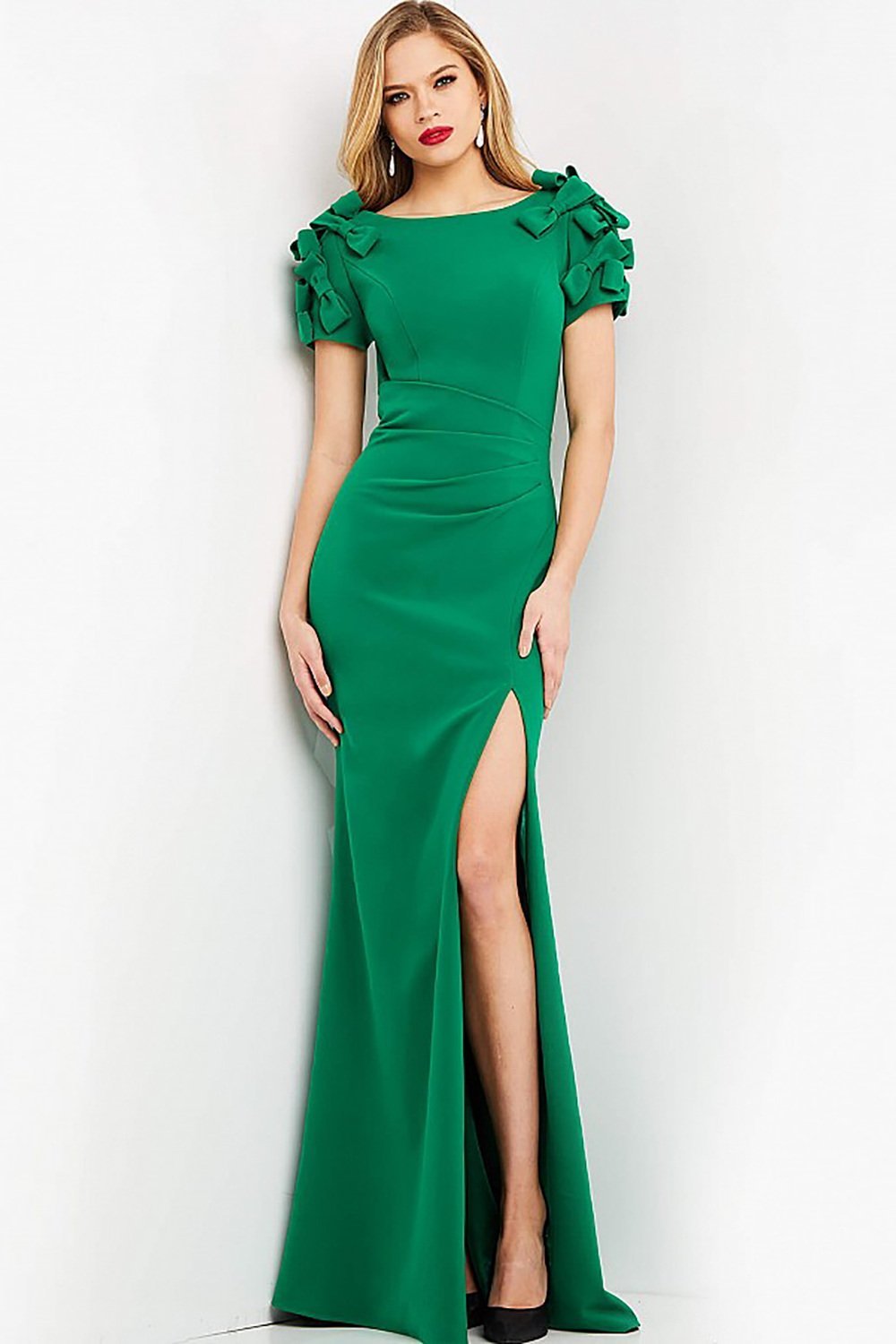 Short Sleeve Sheath Evening Dress Jovani 07011 - Morvarieds Fashion