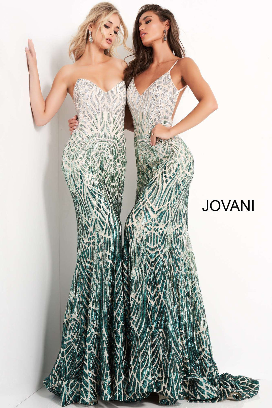 Backless Sequin Prom Dress Jovani 06450 - Morvarieds Fashion