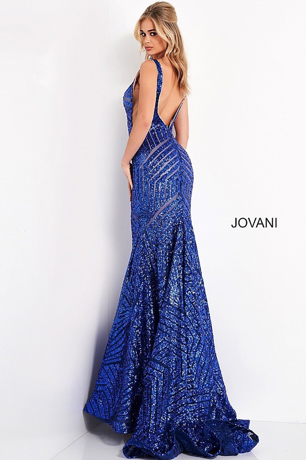 Sparkly Sequin Embellished Formal Prom Dress Jovani 59762 - Morvarieds Fashion