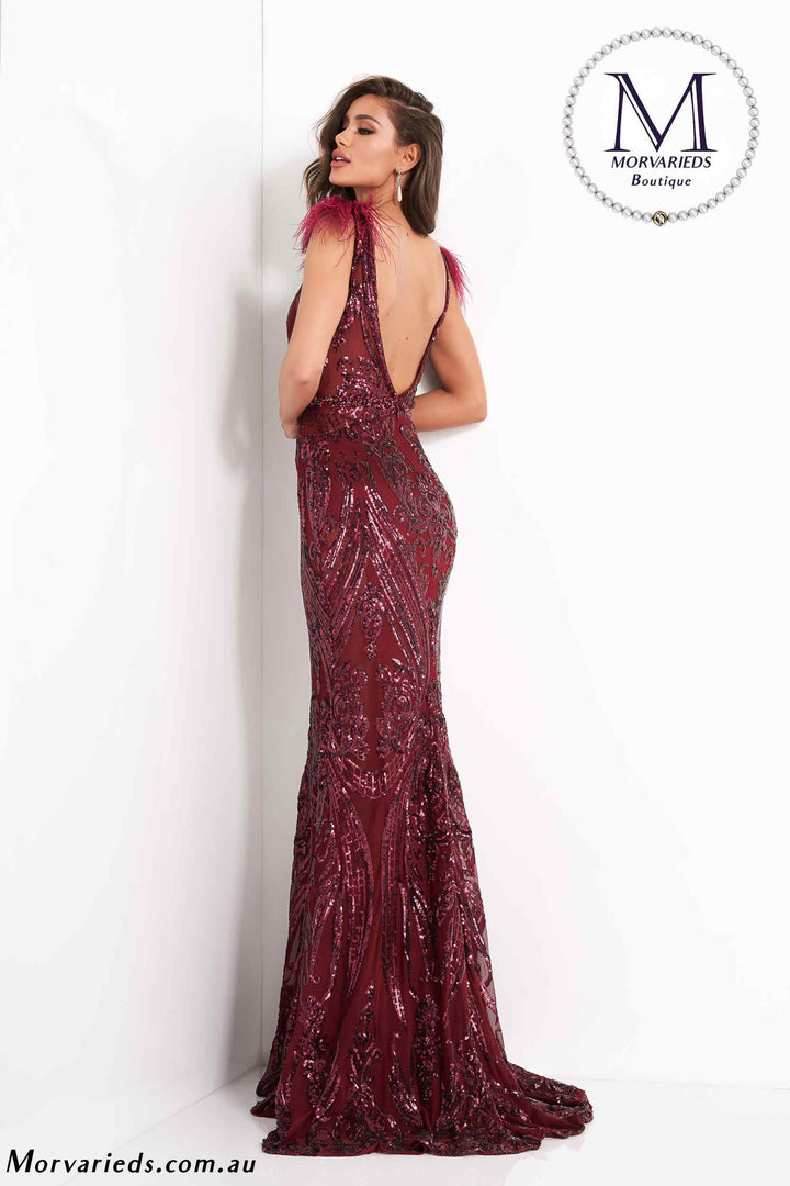 Sparkly Sequin Fitted Evening Dress Jovani 3180 - Morvarieds Fashion