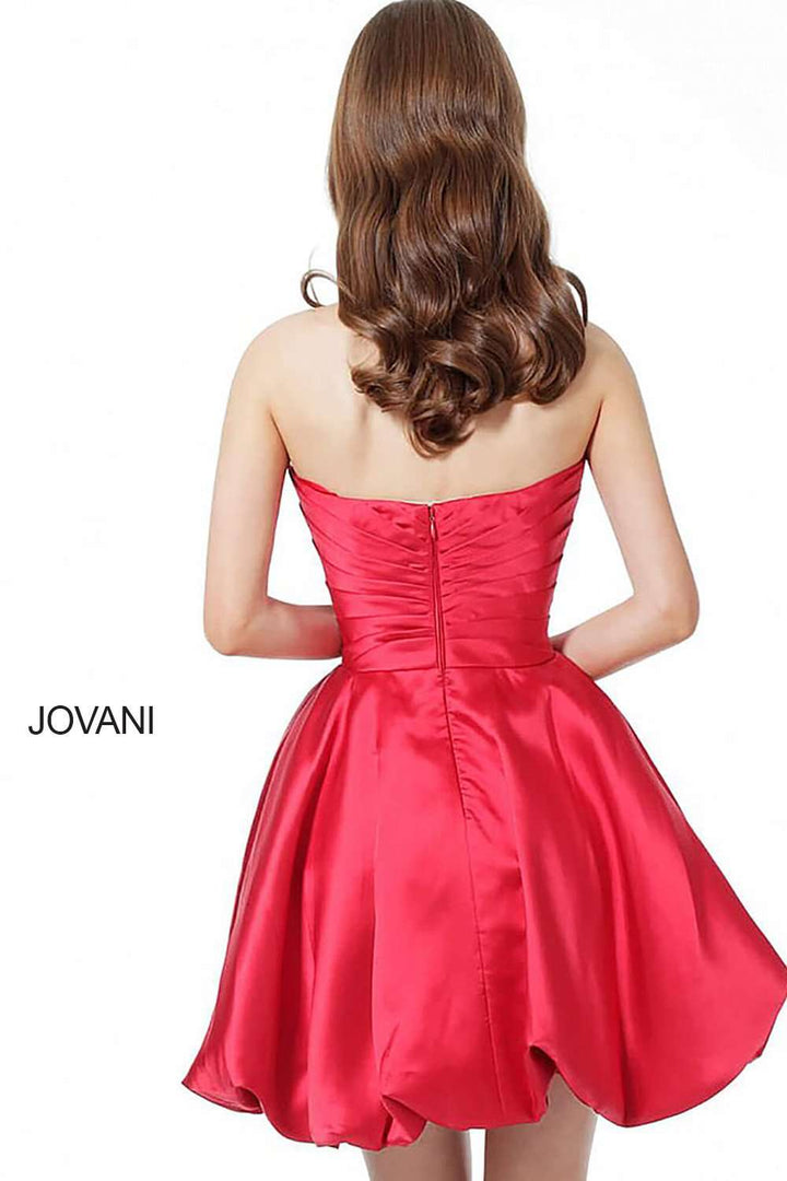 Strapless Bubble Skirt Cocktail Dress Jovani 66698 - Morvarieds Fashion