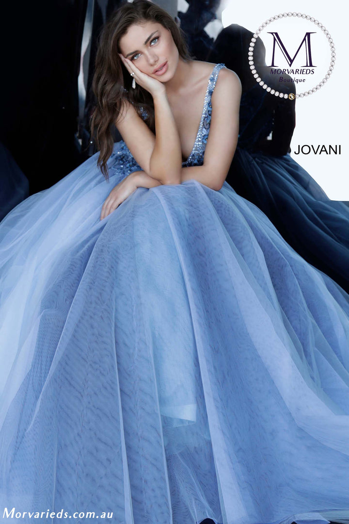 Floral Embellished Prom Ballgown Jovani 3110 - Morvarieds Fashion