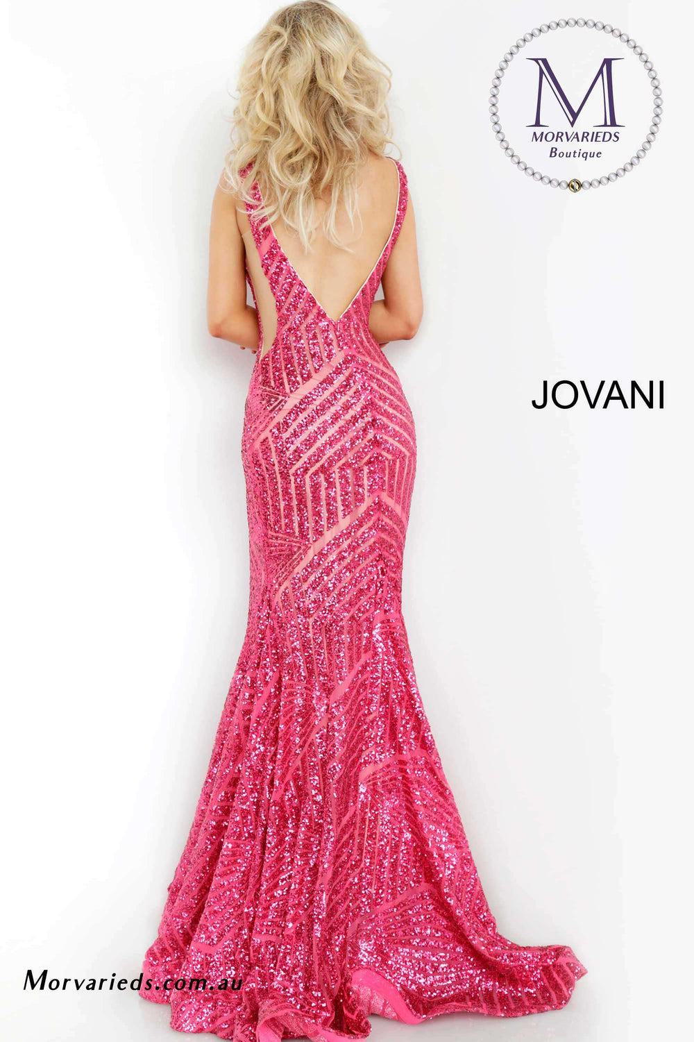 Sparkly Sequin Embellished Formal Prom Dress Jovani 59762 - Morvarieds Fashion