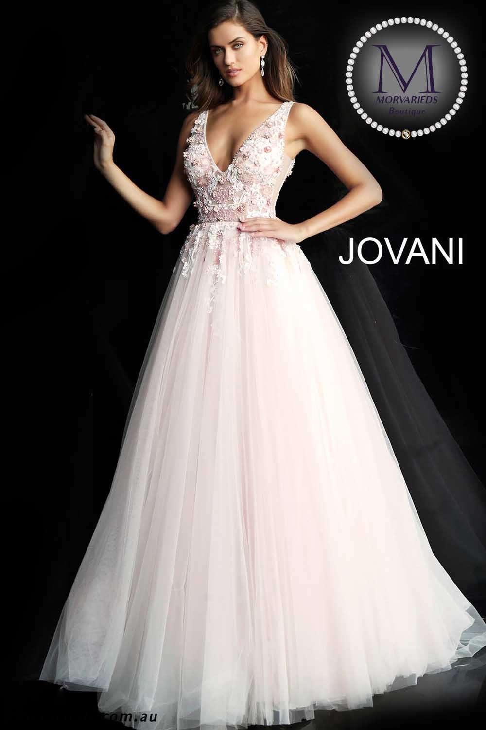 Sleeveless V Neck Prom Ballgown Jovani 61109 - Morvarieds Fashion