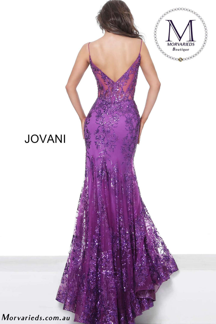 Mermaid V Neckline Formal Prom Dress Jovani 3675 - Morvarieds Fashion
