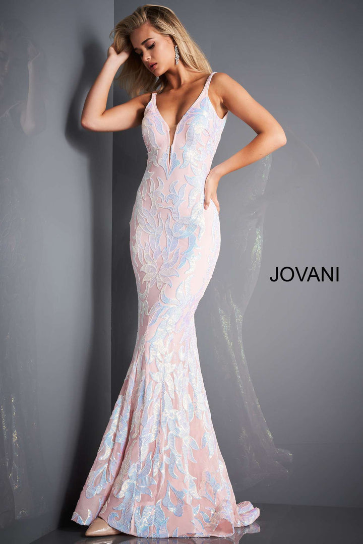 Plunging Neckline Fitted Prom Dress Jovani 3263 - Morvarieds Fashion