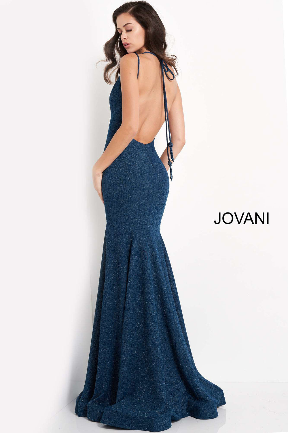 Spaghetti Strap Form Fitting Prom Dress Jovani 60214 - Morvarieds Fashion
