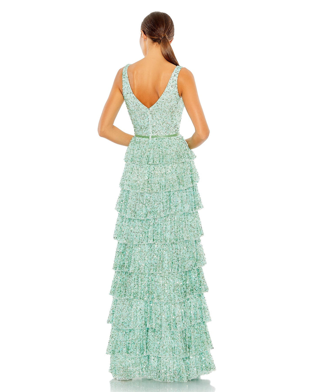 Ruffle Tiered Sleeve Gown | Mac Duggal 5627 - Morvarieds Fashion