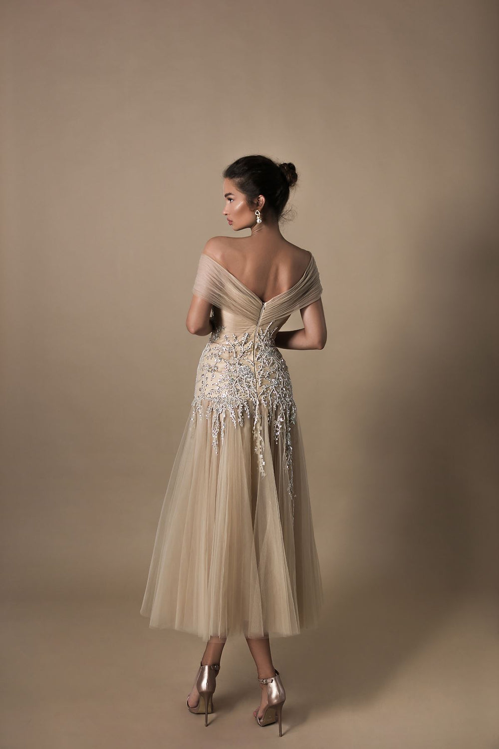Evening Dress | LANA - Tarik Ediz Evening Dress 96019 - Morvarieds Fashion