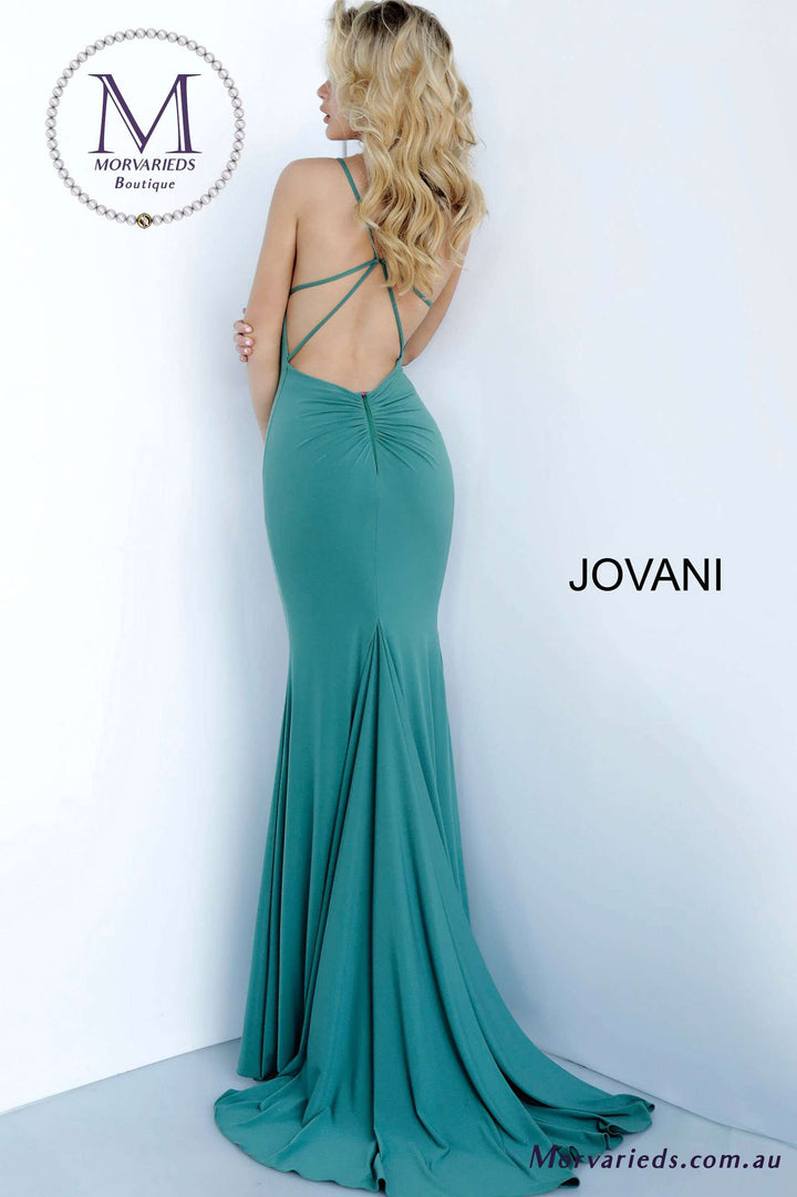 V Neckline Fitted Formal Prom Dress Jovani 00512 - Morvarieds Fashion