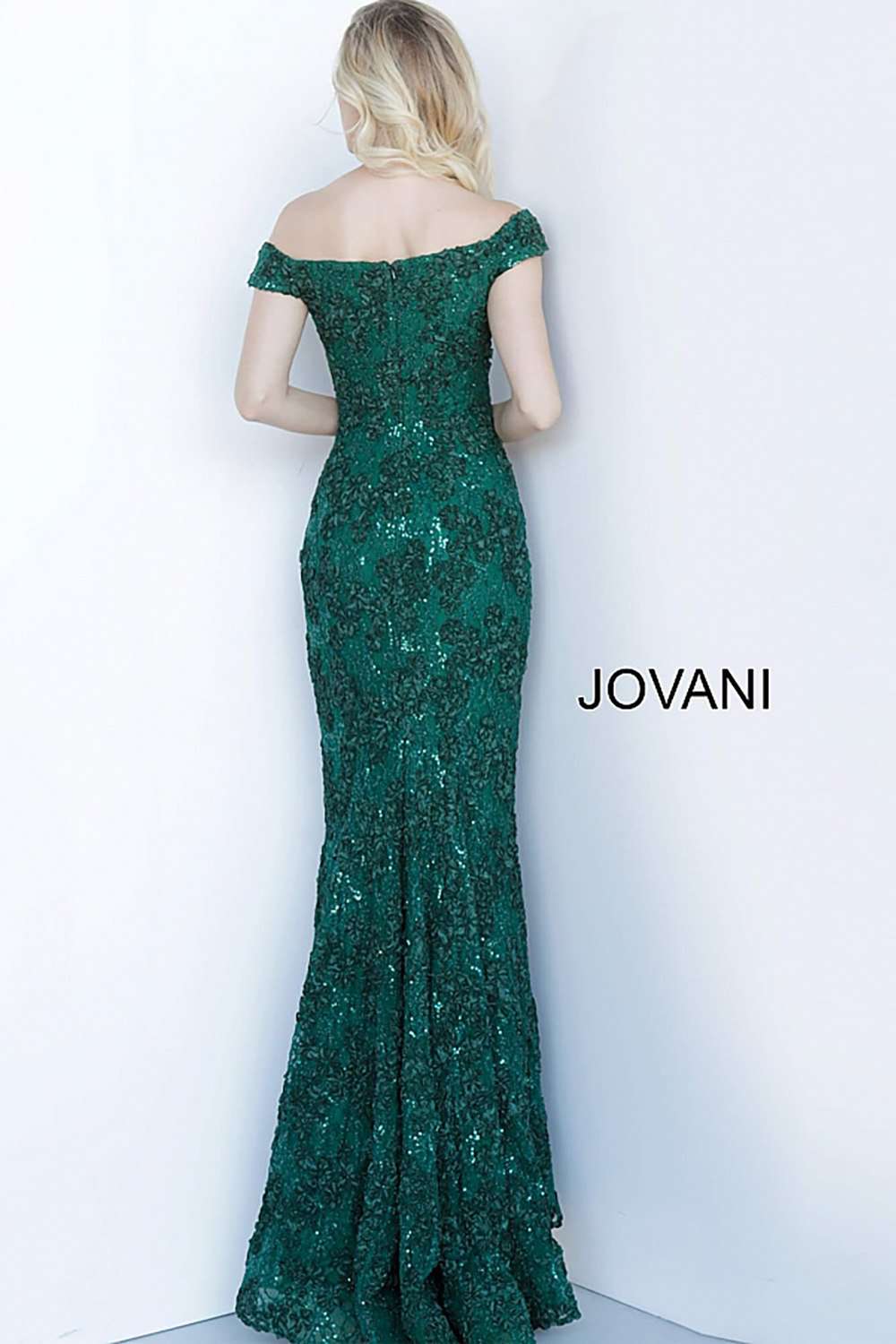 Off the Shoulder Fitted Mother of the Bride Dress Jovani 1910 - Morvarieds Fashion