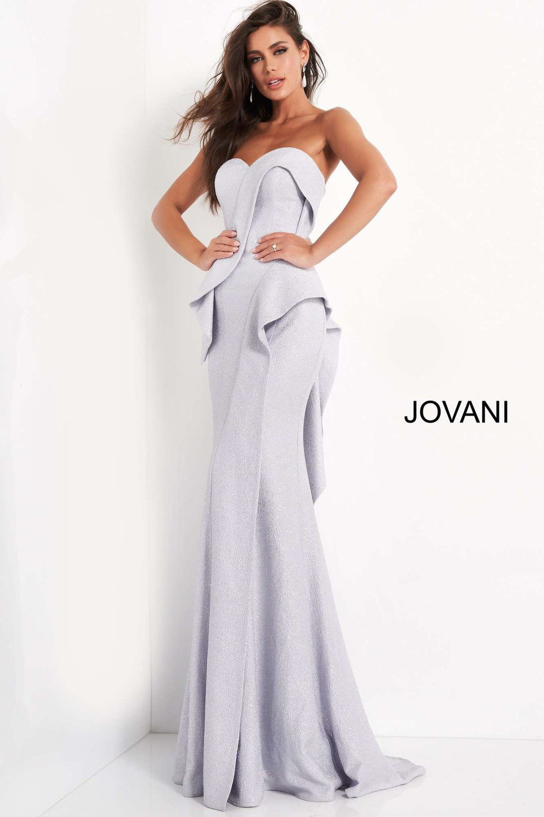 Strapless Sweetheart Neck Evening Dress Jovani 04430 - Morvarieds Fashion