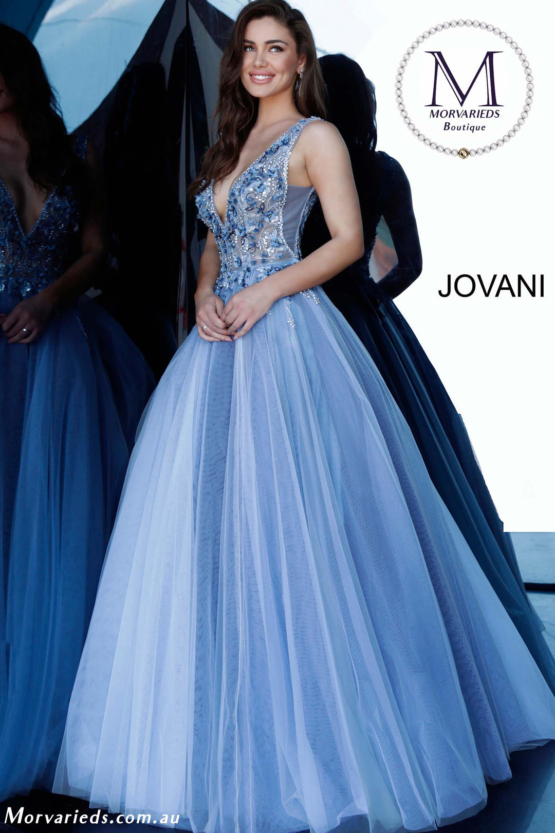 Floral Embellished Prom Ballgown Jovani 3110 - Morvarieds Fashion