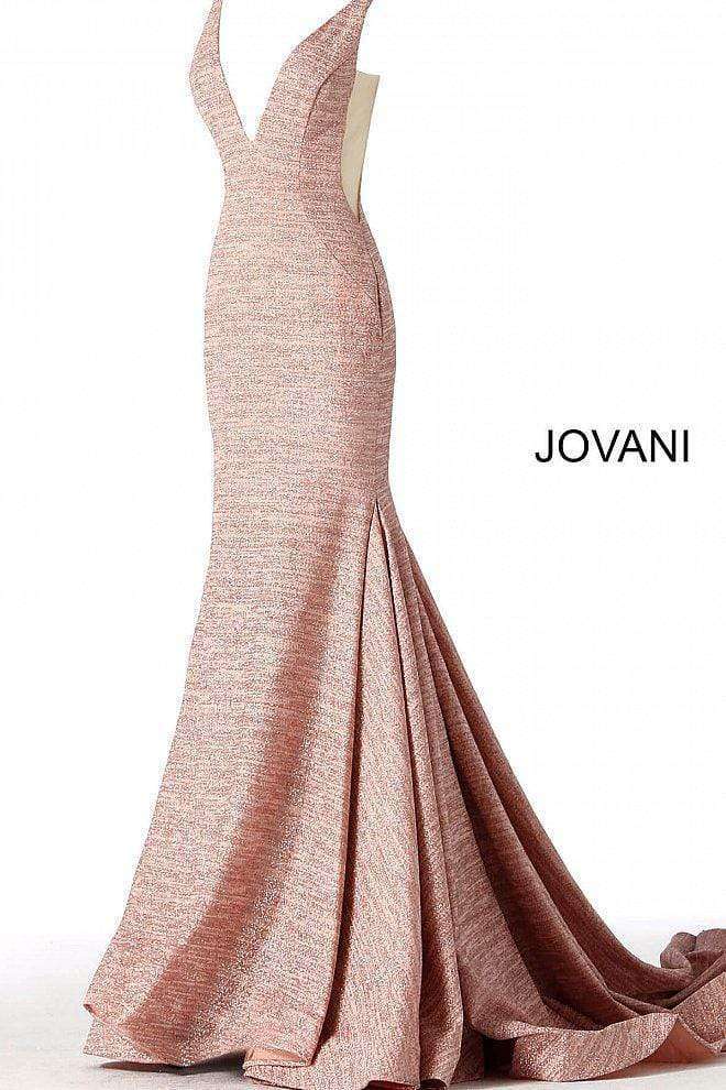 Fitted Plunging Neckline Formal Dress Jovani 47075 - Morvarieds Fashion