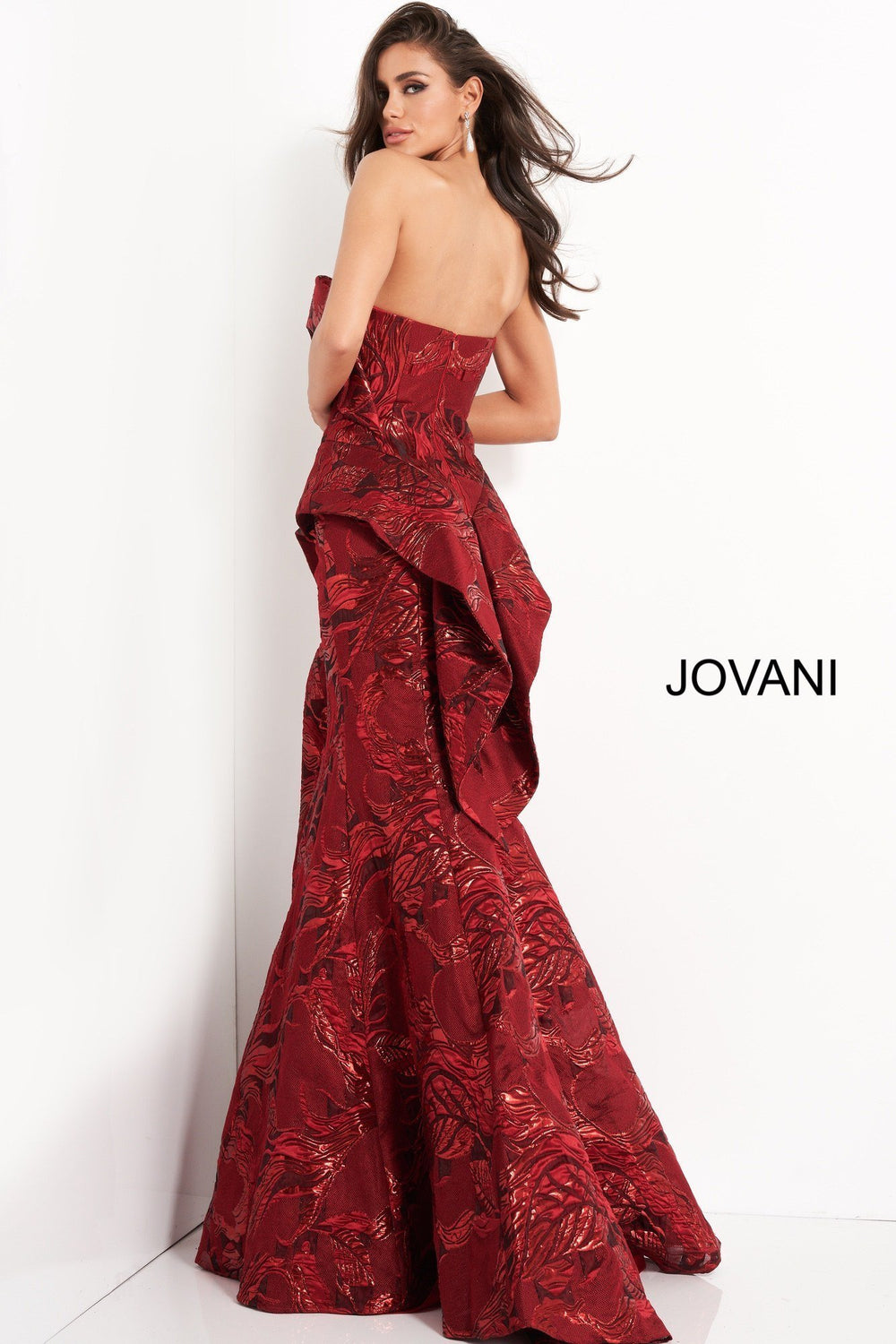 Strapless Mermaid Evening Dress Jovani 05020 - Morvarieds Fashion