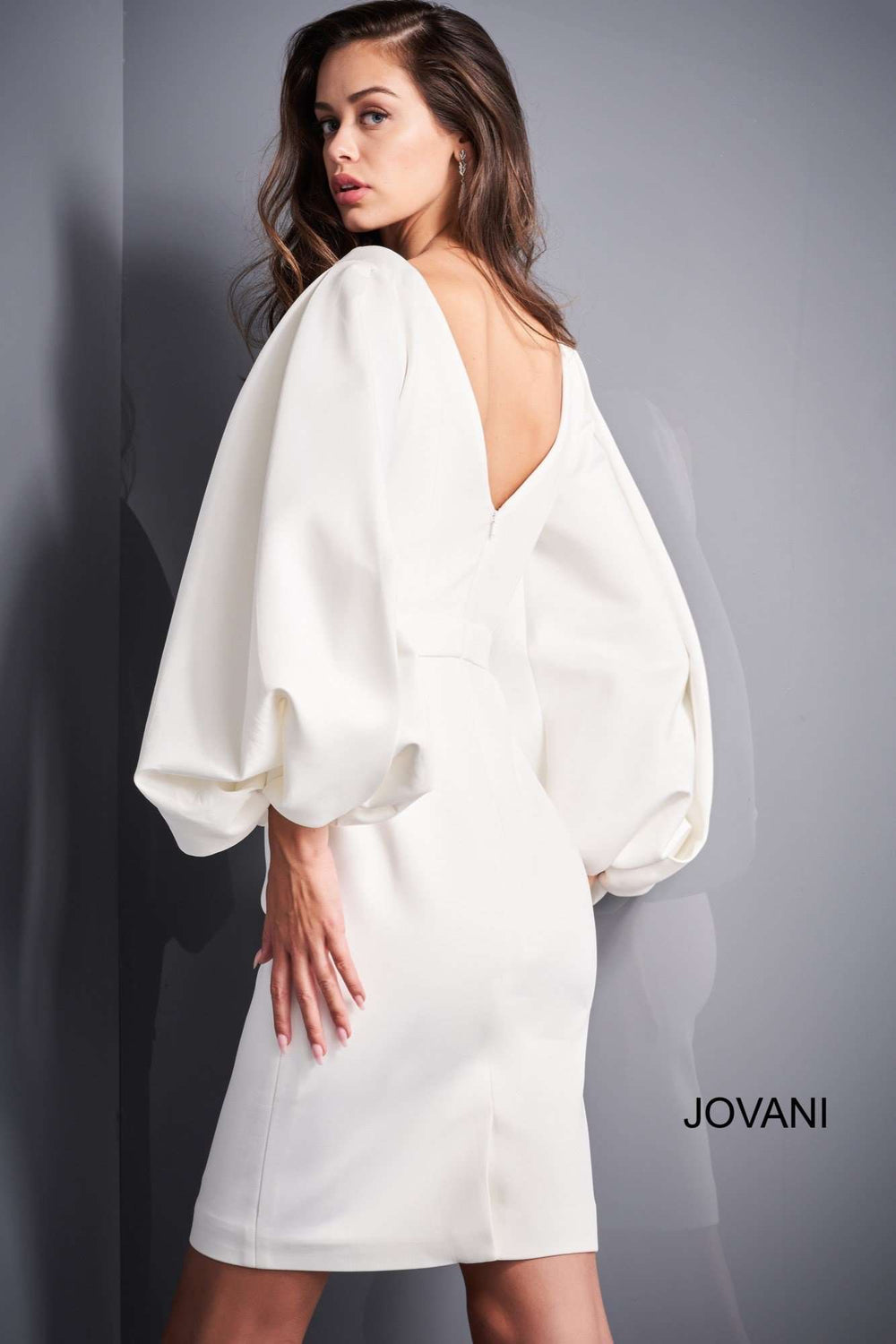 Long Sleeve Cocktail Dress Jovani 04370 - Morvarieds Fashion