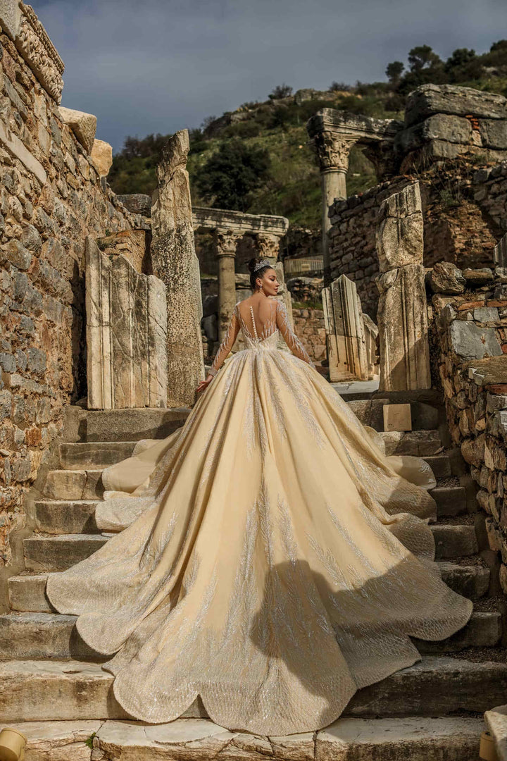 Wedding Dress - Emerald - Morvarieds Fashion