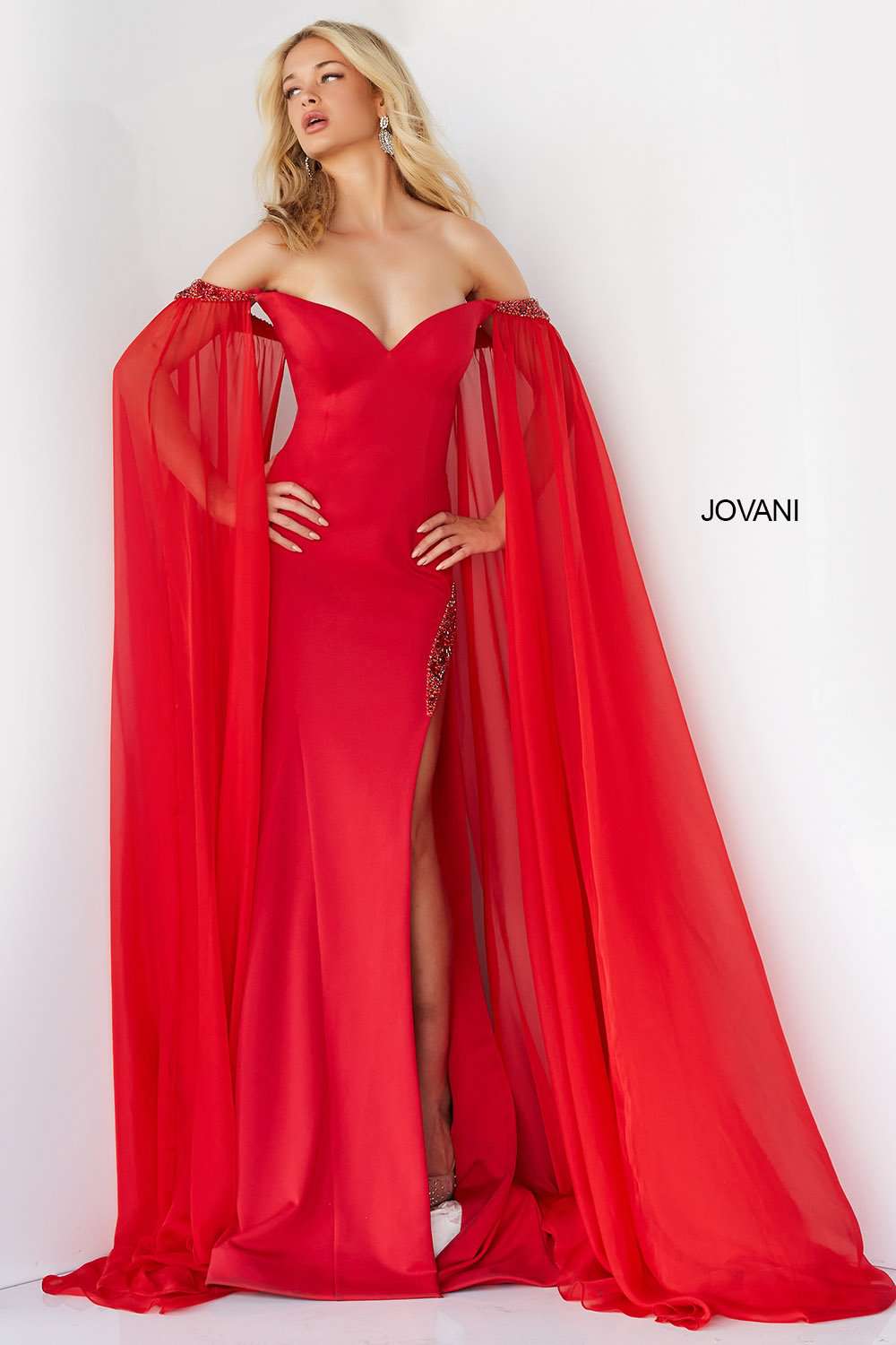 Off the Shoulder Gorgeous Prom Dress Jovani 07652 - Morvarieds Fashion