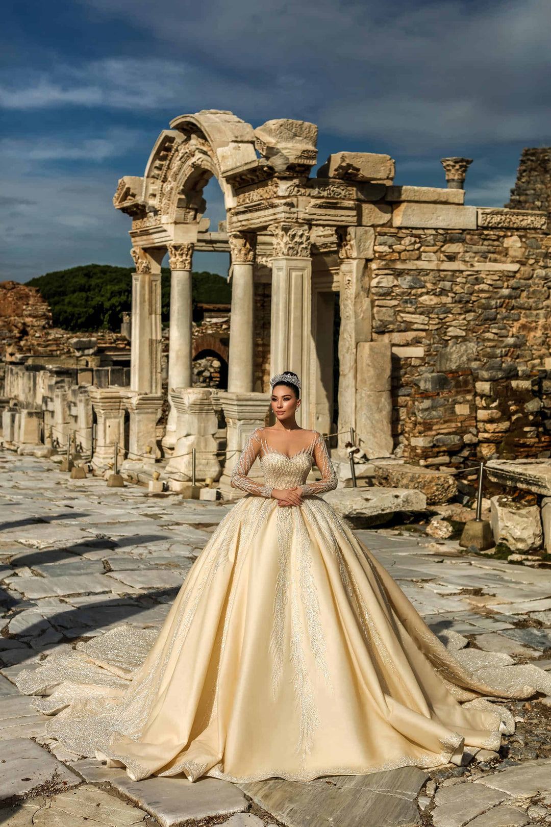 Wedding Dress - Emerald - Morvarieds Fashion