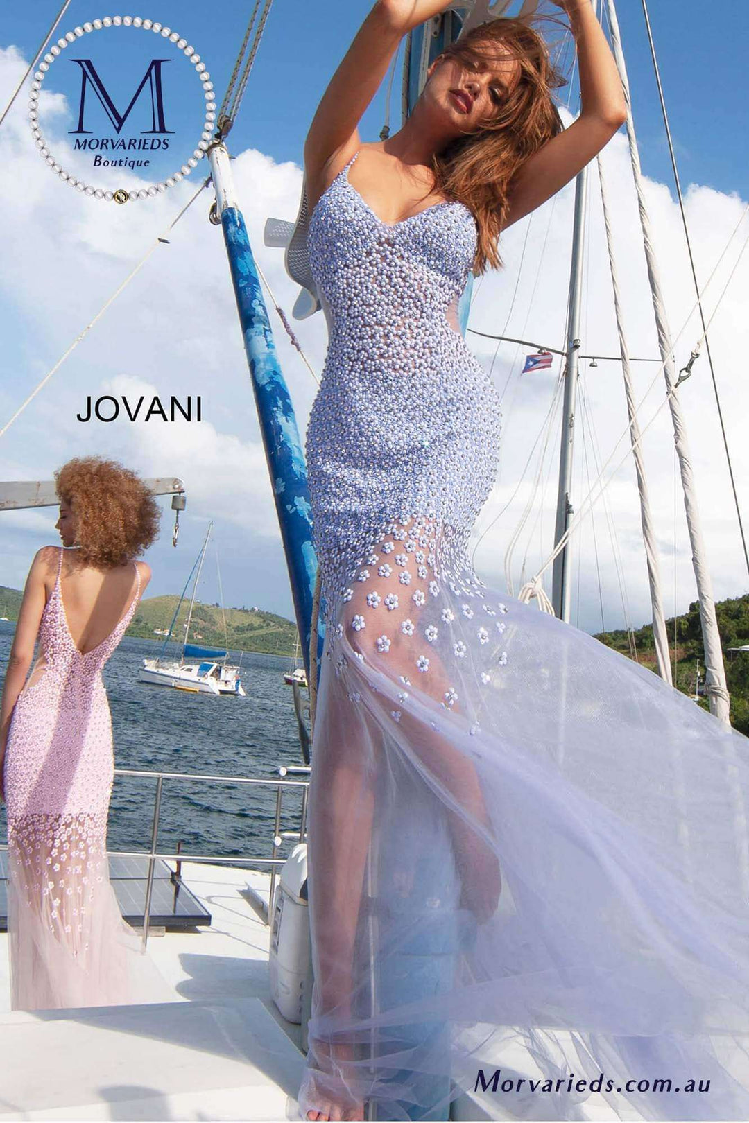 One Shoulder Beaded Prom Dress Jovani 60695 - Morvarieds Fashion