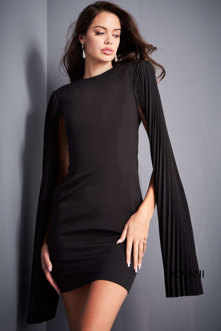 Open Back Knee Length Cocktail Dress Jovani 00755 - Morvarieds Fashion