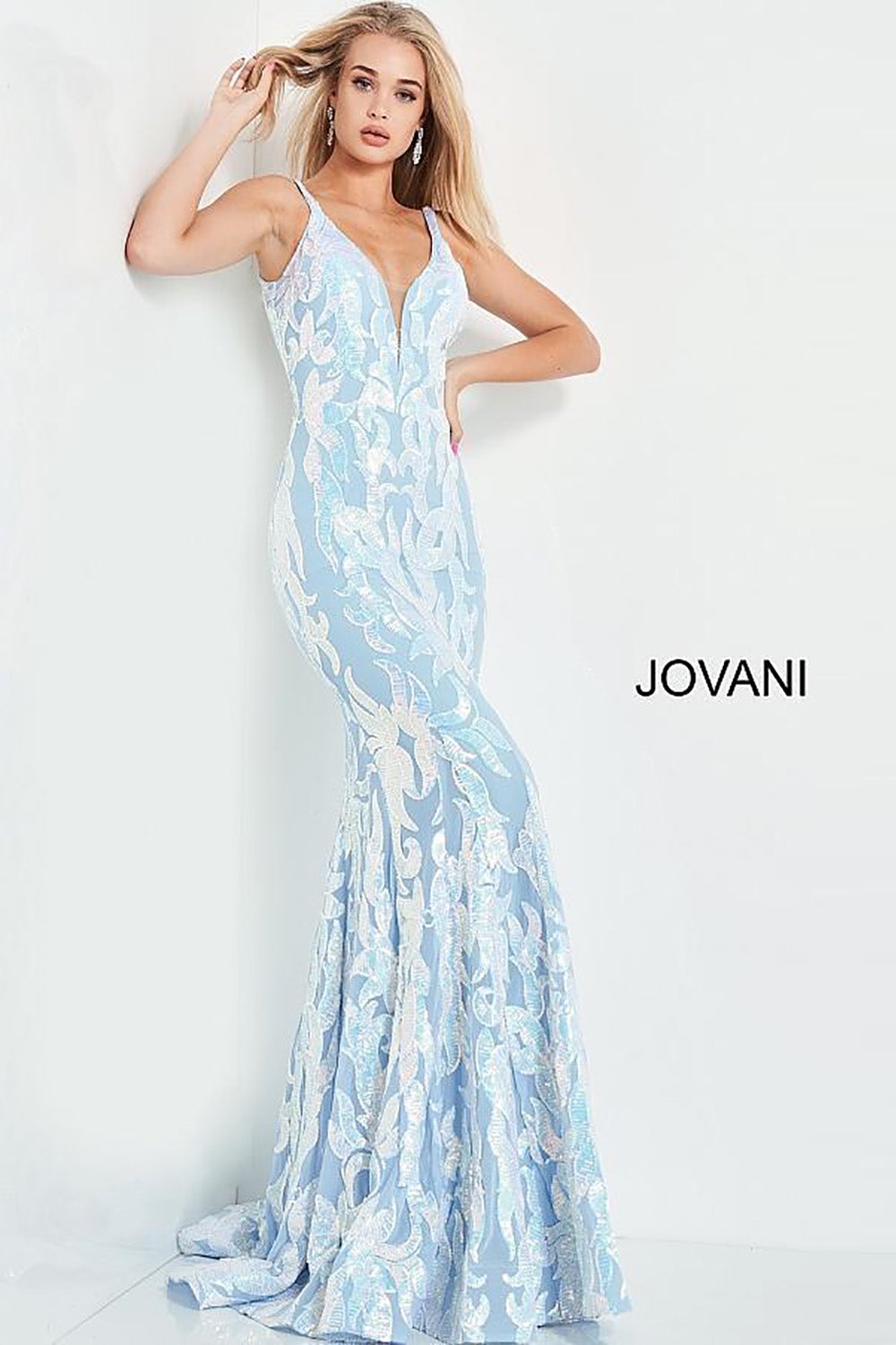 Plunging Neckline Fitted Prom Dress Jovani 3263 - Morvarieds Fashion