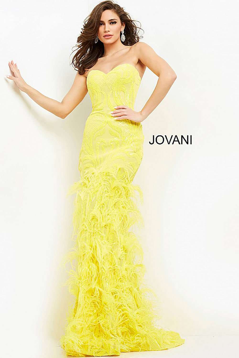 Strapless Embellished Prom Dress Jovani 05667 - Morvarieds Fashion